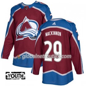 Colorado Avalanche Hockeydrakt Nathan MacKinnon 29 2017-2018 Rød Adidas Authentic - Barn